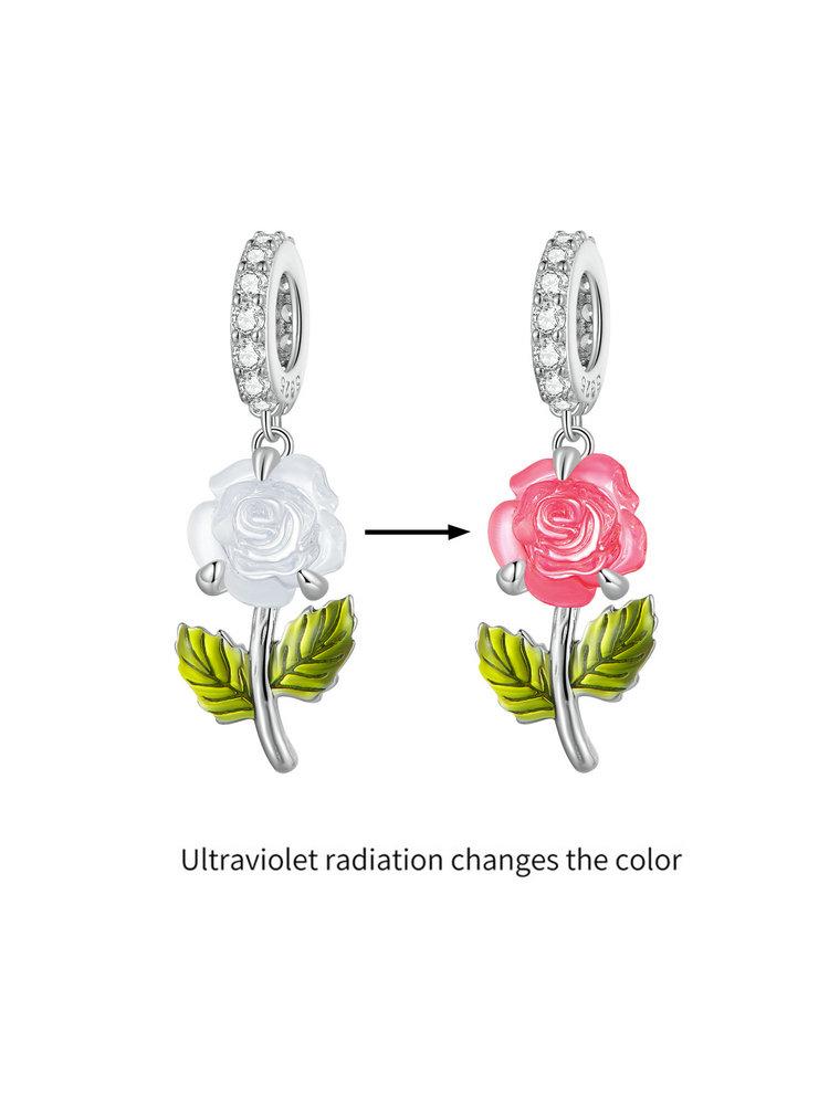 Bamoer 925 Silver Rose Hanging Bead Color Changeable Flower Pendant Charms for Women Bracelet and Necklace DIY BSC824
Bamoer 925 Silver Rose Hanging Bead Color Changeable Flower Pendant Charms for Women Bracelet and Necklace DIY BSC824