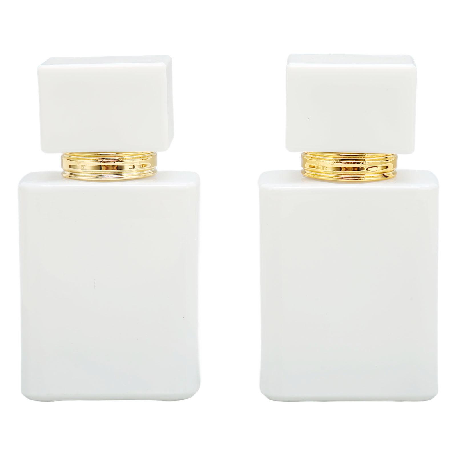 2pcs Empty Glass Perfume Bottle Large Capacity Golden Nozzle Glass Perfume Bottle Atomizer White
2pcs Empty Glass Perfume Bottle Large Capacity Golden Nozzle Glass Perfume Bottle Atomizer White