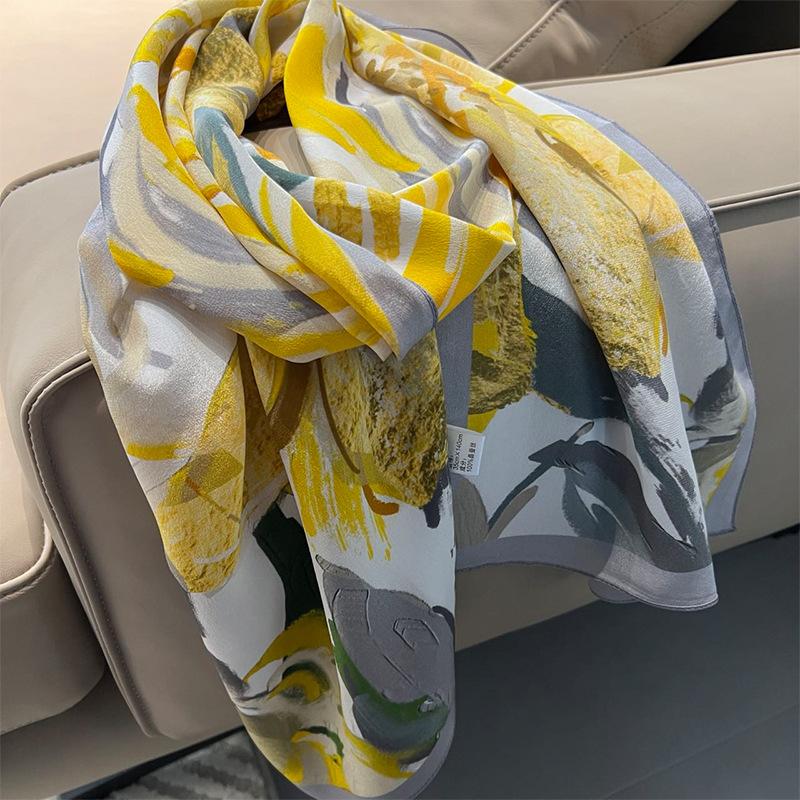 Meier Multifunctional 100% mulberry silk crepe de chine scarf - women s autumn floral shawl
Meier Multifunctional 100% mulberry silk crepe de chine scarf - women s autumn floral shawl