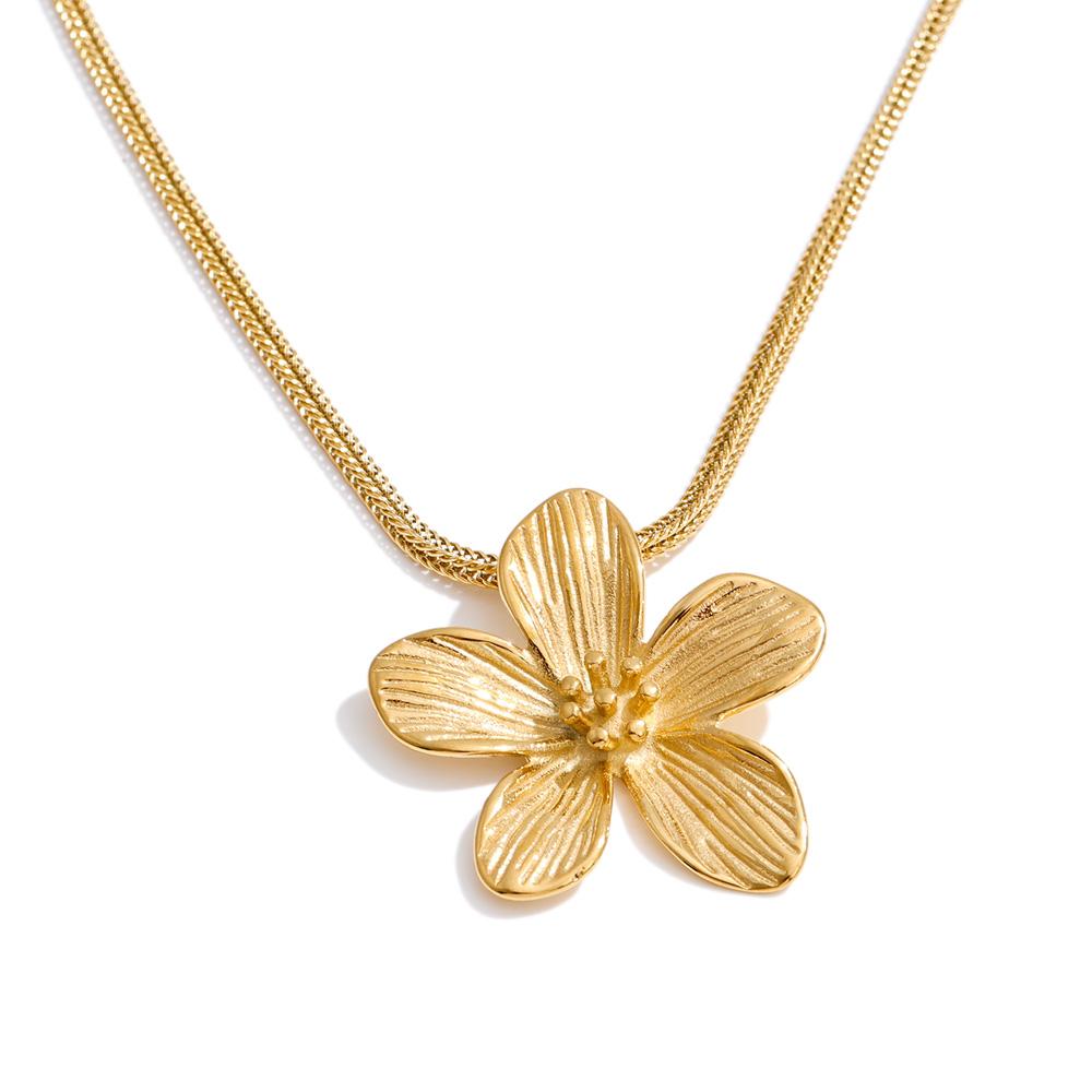 Yhpup Trending Stainless Steel Flower Necklace Pendant Hypoallergenic Metal Hot Style Attractive Jewelry Accessories Waterproof
Yhpup Trending Stainless Steel Flower Necklace Pendant Hypoallergenic Metal Hot Style Attractive Jewelry Accessories Waterproof