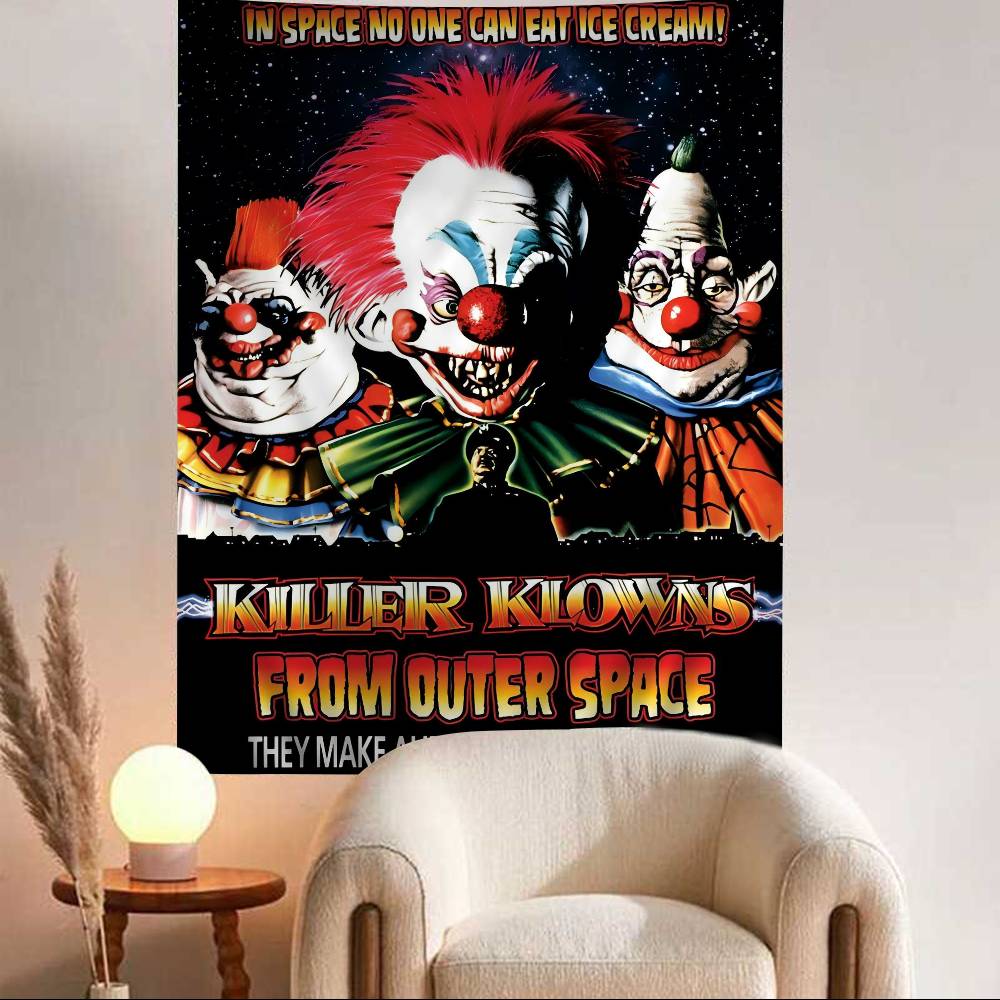 KKiller Klowns From Outer Space Печатный Большой Настенный Гобелен Дешевый Хиппи Настенный Подвес Бохо Настенные Гобелены Мандала INS Дом 74x94cm(29x37in)
KKiller Klowns From Outer Space Печатный Большой Настенный Гобелен Дешевый Хиппи Настенный Подвес Бохо Настенные Гобелены Мандала INS Дом 74x94cm(29x37in)