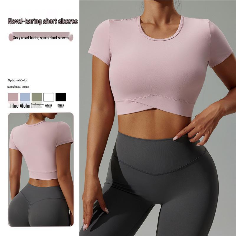 Women s Summer Yoga T-Shirt: Sexy, Navel-Baring, Round Neck, High-Elastic, Breathable, Short Sleeve Fitness Wear Medium (M)
Women s Summer Yoga T-Shirt: Sexy, Navel-Baring, Round Neck, High-Elastic, Breathable, Short Sleeve Fitness Wear Medium (M)