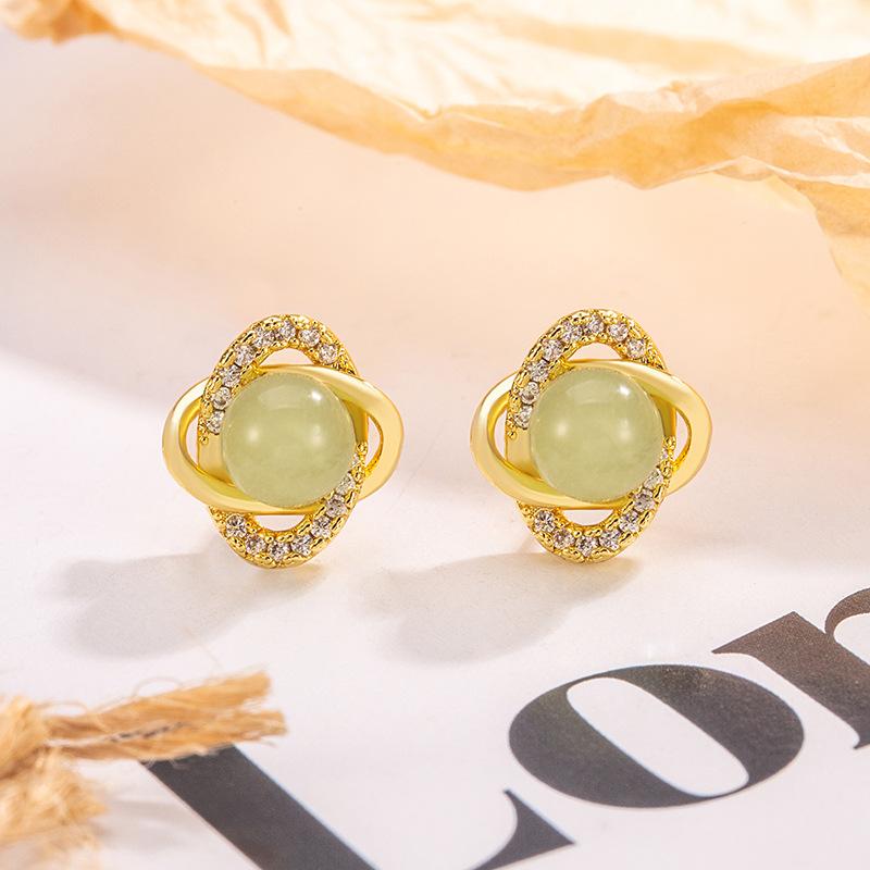 925 Sterling Silver Jewelry Four-leaf Clover Stud Earrings for Women Wedding Party Jewelry For Girls Friend Gift золотий
925 Sterling Silver Jewelry Four-leaf Clover Stud Earrings for Women Wedding Party Jewelry For Girls Friend Gift золотий