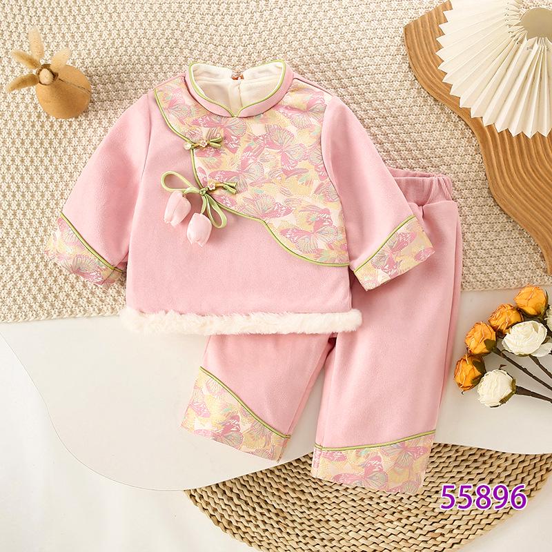 Girls Pink Fleece-Lined Chinese-Style Winter Dress Set 80cm рожевий
Girls Pink Fleece-Lined Chinese-Style Winter Dress Set 80cm рожевий