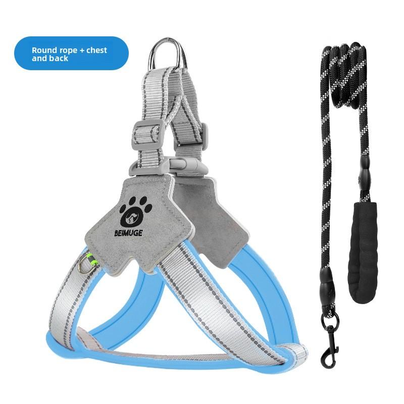 Dog Leash Saddle-shaped Y-shaped Pet Chest and Shoulder Strap, Special Reflective Dog Leash for Shiba Inu and Corgi When Going Out XL небо синє кольору
Dog Leash Saddle-shaped Y-shaped Pet Chest and Shoulder Strap, Special Reflective Dog Leash for Shiba Inu and Corgi When Going Out XL небо синє кольору