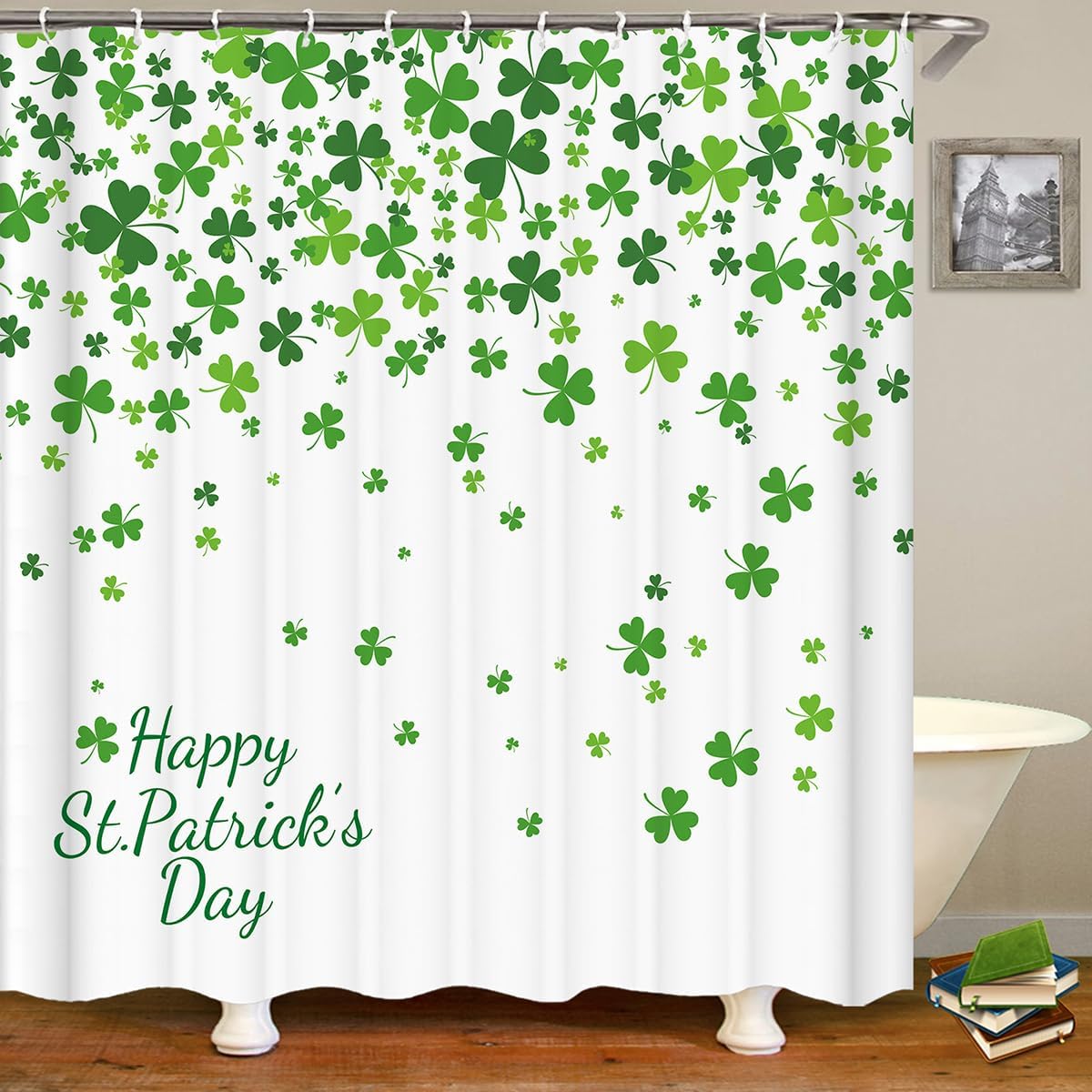 Dds-Dudes St. Patrick S Day Shower Curtain For Bathroom Green Clover Shamrock Irish Curtain Waterproof Fabric Machine Washable W W60H190(CM)-1 Pcs
Dds-Dudes St. Patrick S Day Shower Curtain For Bathroom Green Clover Shamrock Irish Curtain Waterproof Fabric Machine Washable W W60H190(CM)-1 Pcs