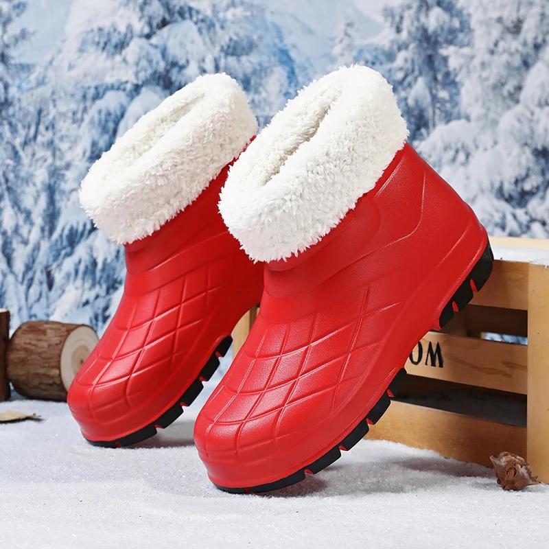 New Winter High Top Season Snow Boots Comfortable Plush Cotton Shoes Flat Bottom Waterproof Indoor Anti Slip Warm Snow Boots 44-45 червоний
New Winter High Top Season Snow Boots Comfortable Plush Cotton Shoes Flat Bottom Waterproof Indoor Anti Slip Warm Snow Boots 44-45 червоний