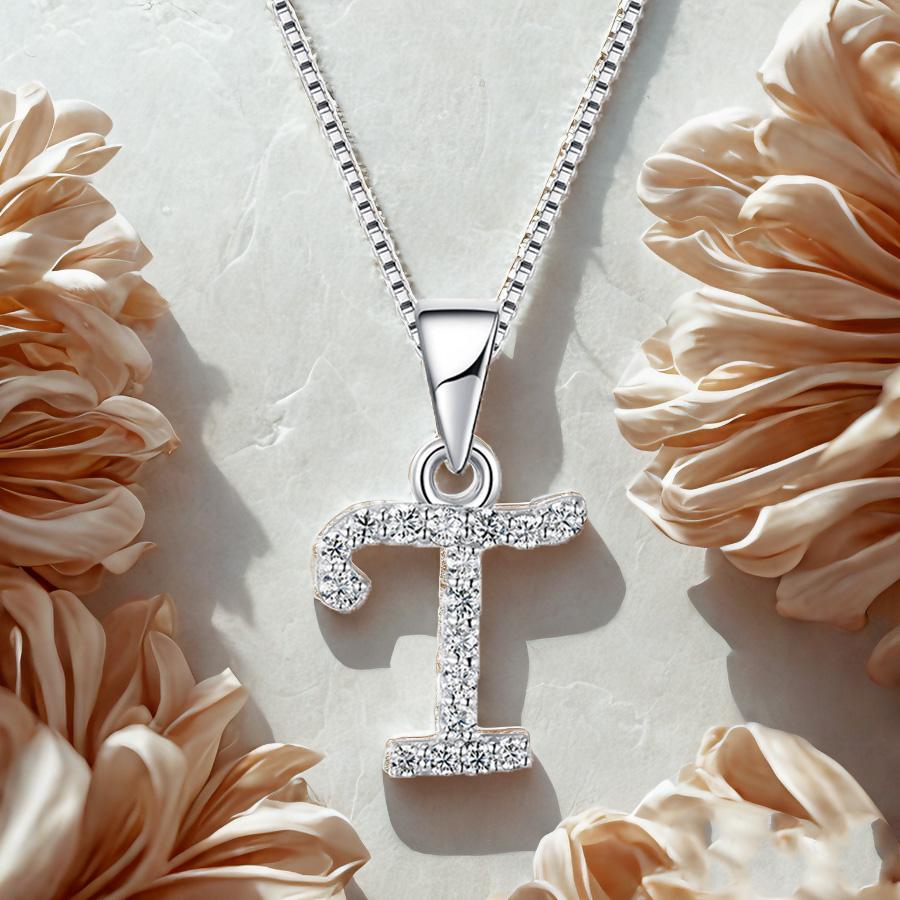 Charming Alphabet Elegant Pendant Initial Letter T Simple Exquisite Love Heart Necklace Fashion DIY білий
Charming Alphabet Elegant Pendant Initial Letter T Simple Exquisite Love Heart Necklace Fashion DIY білий