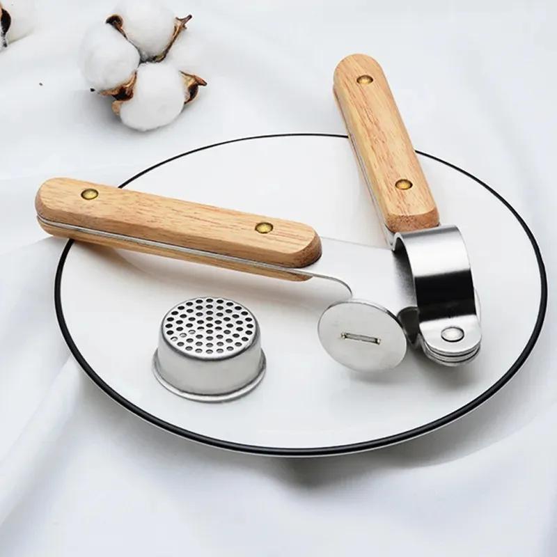 Wooden Handle Manual Garlic Press Stainless Steel 304 Garlic Masher Garlic Peeler Garlic Masher Creative Kitchen Gadgets HK06-0019-blue
Wooden Handle Manual Garlic Press Stainless Steel 304 Garlic Masher Garlic Peeler Garlic Masher Creative Kitchen Gadgets HK06-0019-blue