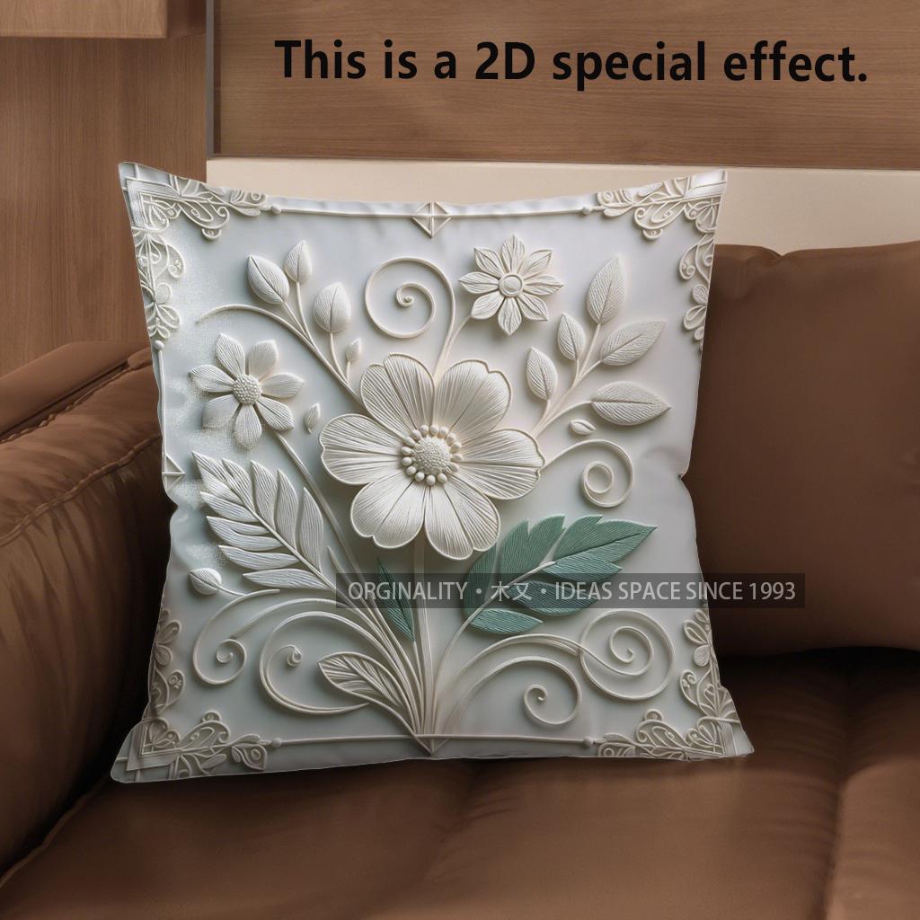 2D Floral Embroidered Pattern Throw Pillow Covers Pattern Cushion Cover Suitable For Sofa Bedroom Car Pillow Cover 40x40cm
2D Floral Embroidered Pattern Throw Pillow Covers Pattern Cushion Cover Suitable For Sofa Bedroom Car Pillow Cover 40x40cm