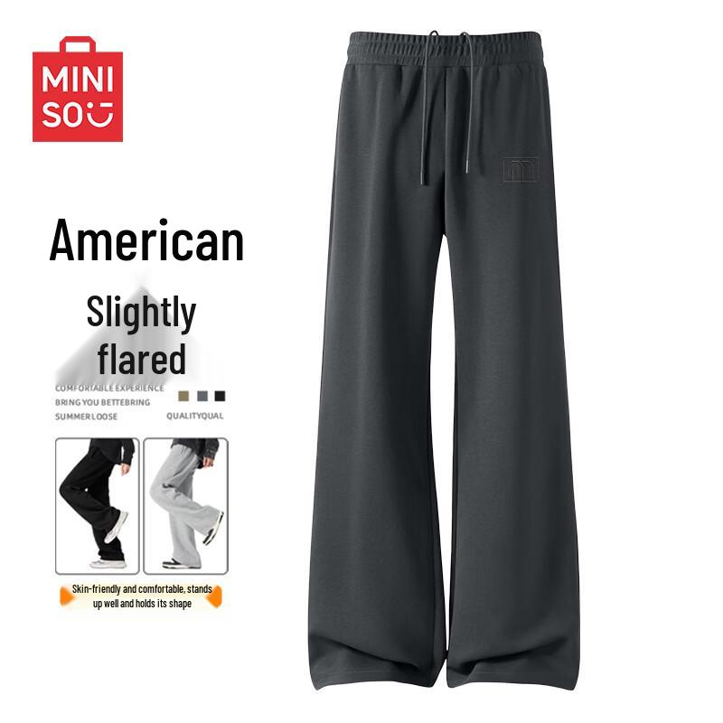 Miniso Men s American Loose Fit Flared Sweatpants L
Miniso Men s American Loose Fit Flared Sweatpants L