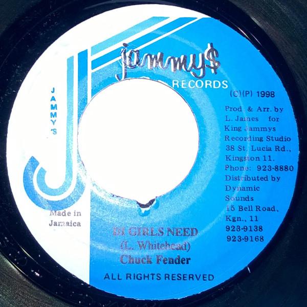 7inch Record CHUCK FENDER - Di Girls Need NONE Jammy s Records 1998 Jamaica Reggae, Ska & Dub Used
7inch Record CHUCK FENDER - Di Girls Need NONE Jammy s Records 1998 Jamaica Reggae, Ska & Dub Used