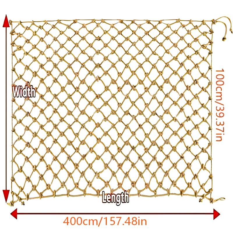 Retro Hemp Rope Net, 1 Size. Perfect for Outdoor Decor, Cat Balcony, Stair Railing & Safety Net. Indoor/Outdoor Use. коричневый
Retro Hemp Rope Net, 1 Size. Perfect for Outdoor Decor, Cat Balcony, Stair Railing & Safety Net. Indoor/Outdoor Use. коричневый