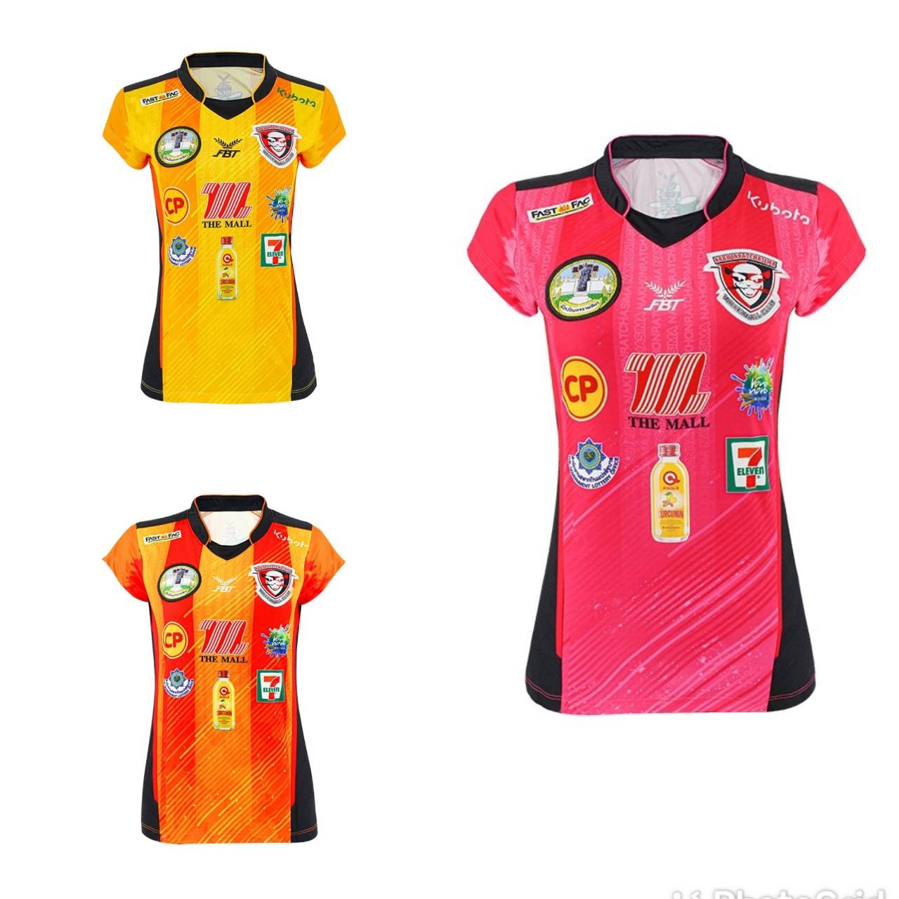 Волейбольный женский клубный трикотаж Корат с коротким рукавом, спонсорский полиэстер, антибактериальный FBT, Таиланд
Волейбольный женский клубный трикотаж Корат с коротким рукавом, спонсорский полиэстер, антибактериальный FBT, Таиланд