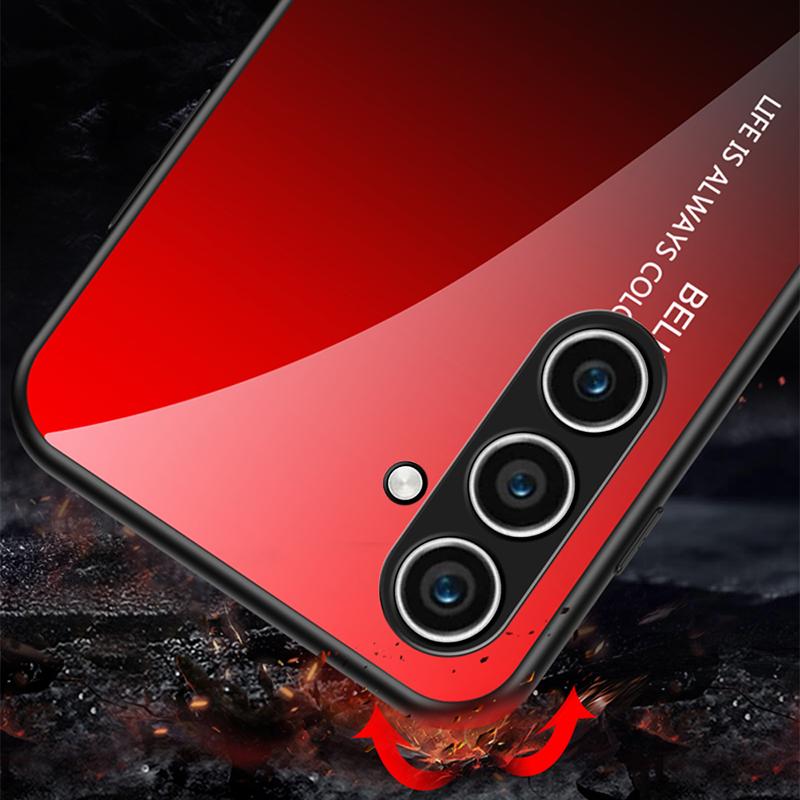 For Samsung Galaxy S24 Phone Cover Gradient Tempered Glass Back Cover Gradient Black Grey
For Samsung Galaxy S24 Phone Cover Gradient Tempered Glass Back Cover Gradient Black Grey