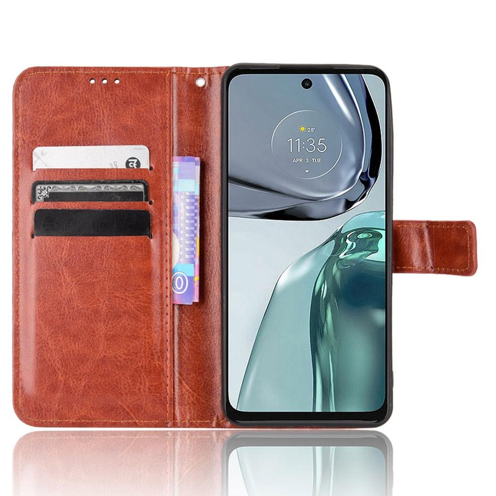 For Motorola Moto G62 5G Stand Wallet Scratch-resistant Phone Case Crazy Horse Texture PU Leather Protective Shell Black
For Motorola Moto G62 5G Stand Wallet Scratch-resistant Phone Case Crazy Horse Texture PU Leather Protective Shell Black