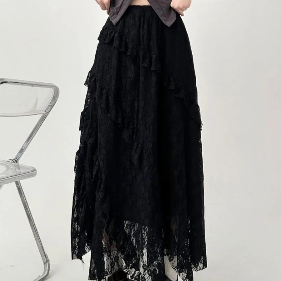 Qooth French Lace Midi Skirt Asymmetrical Ruffled White A Line Skirt Elegant Sweet Skirts QT2602 One Size чёрный
Qooth French Lace Midi Skirt Asymmetrical Ruffled White A Line Skirt Elegant Sweet Skirts QT2602 One Size чёрный