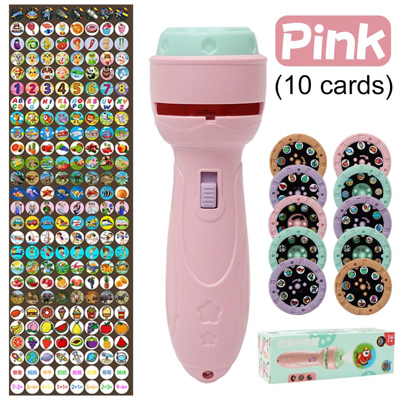 Cartoon Patterns Projector Flashlight Early Education Puzzle Development Toy Children Enlightenment Torch Flashlight Toy Gifts (As shown-25708)-
Cartoon Patterns Projector Flashlight Early Education Puzzle Development Toy Children Enlightenment Torch Flashlight Toy Gifts (As shown-25708)-