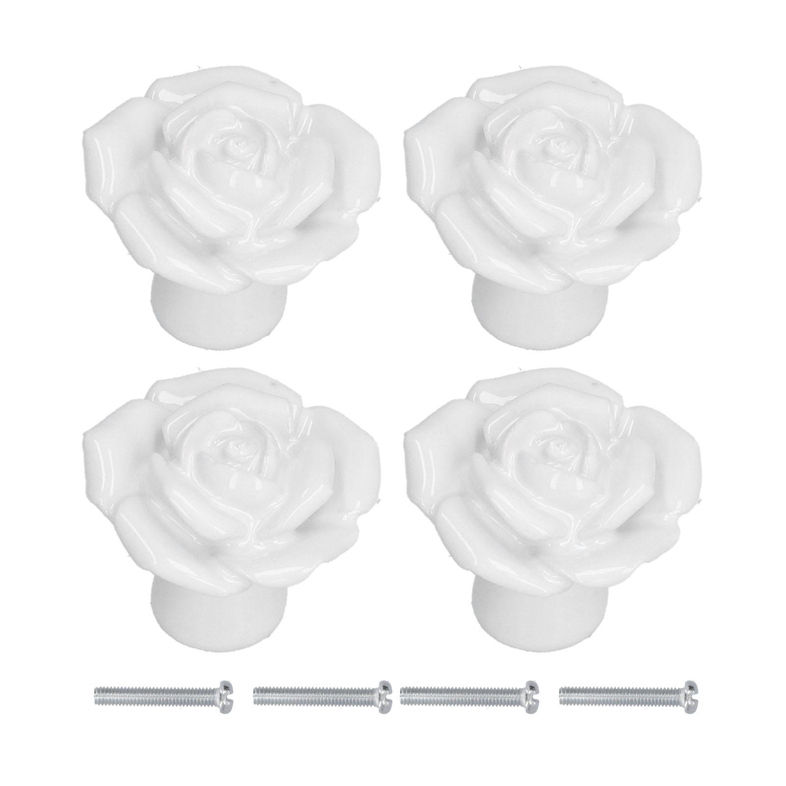 4 Set Rose Shaped Handle Modern Ceramic Cabinet Knob for Home Living Room BedroomPink
4 Set Rose Shaped Handle Modern Ceramic Cabinet Knob for Home Living Room BedroomPink