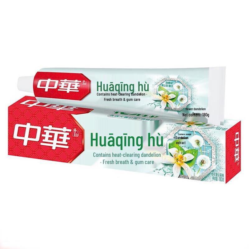 Zhonghua Flower Qinghu Orange Dandelion Toothpaste
Zhonghua Flower Qinghu Orange Dandelion Toothpaste