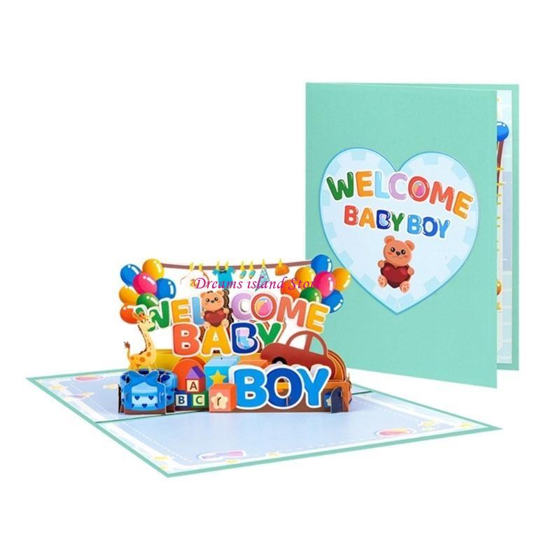 Sweet Newborns Boy Popup Greeting Card Accessory For Baby Showers Festivities HX6C
Sweet Newborns Boy Popup Greeting Card Accessory For Baby Showers Festivities HX6C