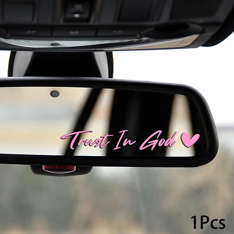 1Pcs Trust In God Heart Car Rear View Mirror Stickers Letter Stickers Waterproof Believe In God Sticker Diy Funny Decals Motorv 5
1Pcs Trust In God Heart Car Rear View Mirror Stickers Letter Stickers Waterproof Believe In God Sticker Diy Funny Decals Motorv 5