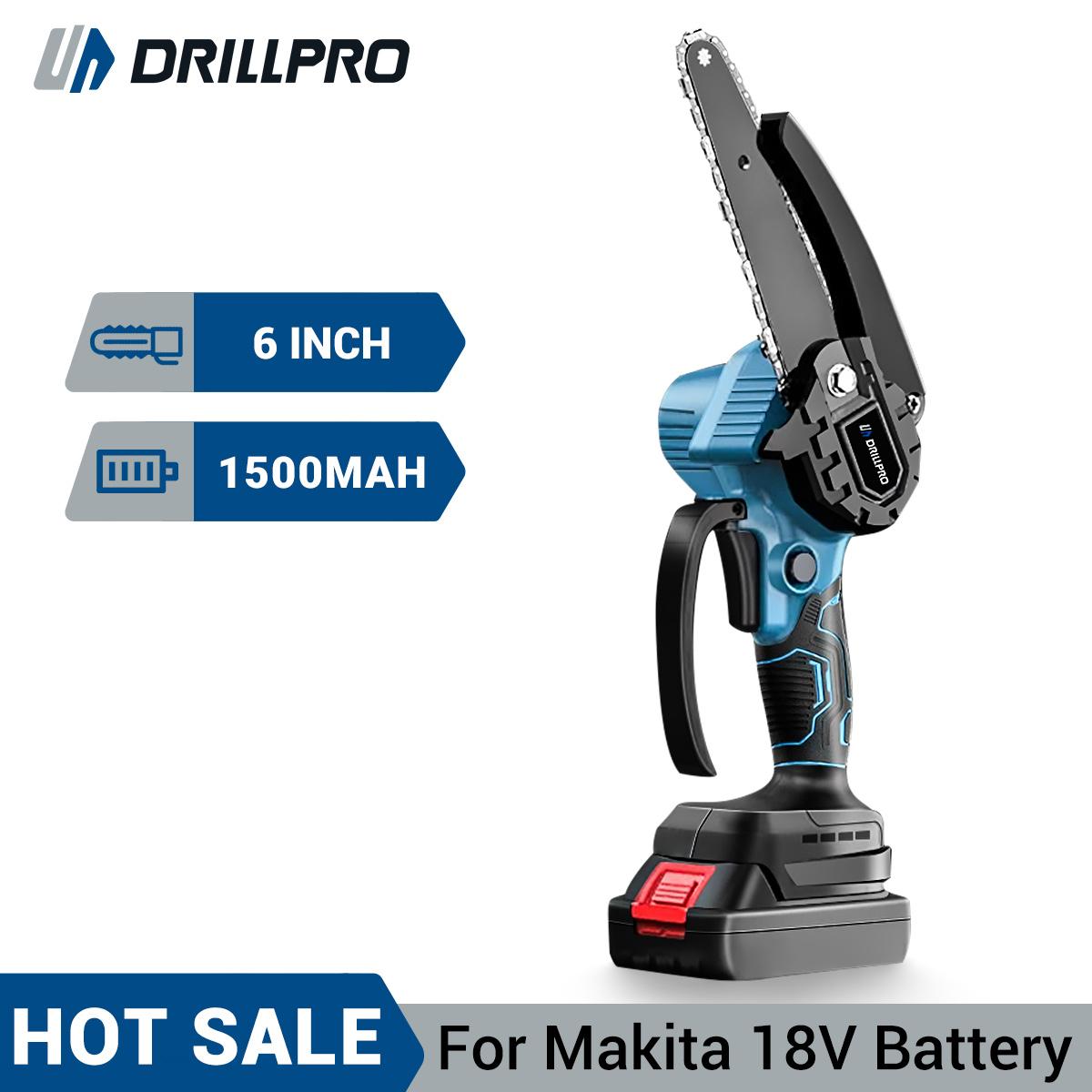 Drillpro 6-дюймовая мини-электрическая цепная пила, перезаряжаемая деревообрабатывающая обрезка, лесозаготовка, садовый электроинструмент для батареи коричневый
Drillpro 6-дюймовая мини-электрическая цепная пила, перезаряжаемая деревообрабатывающая обрезка, лесозаготовка, садовый электроинструмент для батареи коричневый