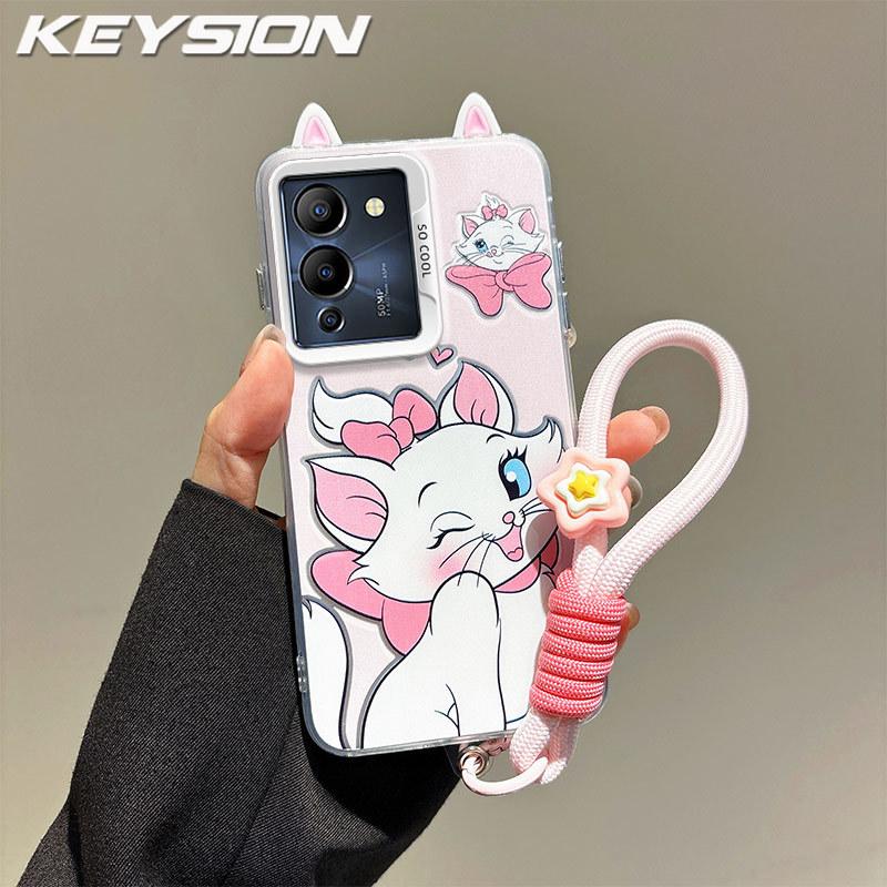 KEYSION Cute Ear Cartoon Case for Infinix Note 12 G96 with Lanyard Soft Silicone+PC Shockproof Phone Back Cover for Infinix Note 12 G96 for Infinix Note 12 G96
KEYSION Cute Ear Cartoon Case for Infinix Note 12 G96 with Lanyard Soft Silicone+PC Shockproof Phone Back Cover for Infinix Note 12 G96 for Infinix Note 12 G96