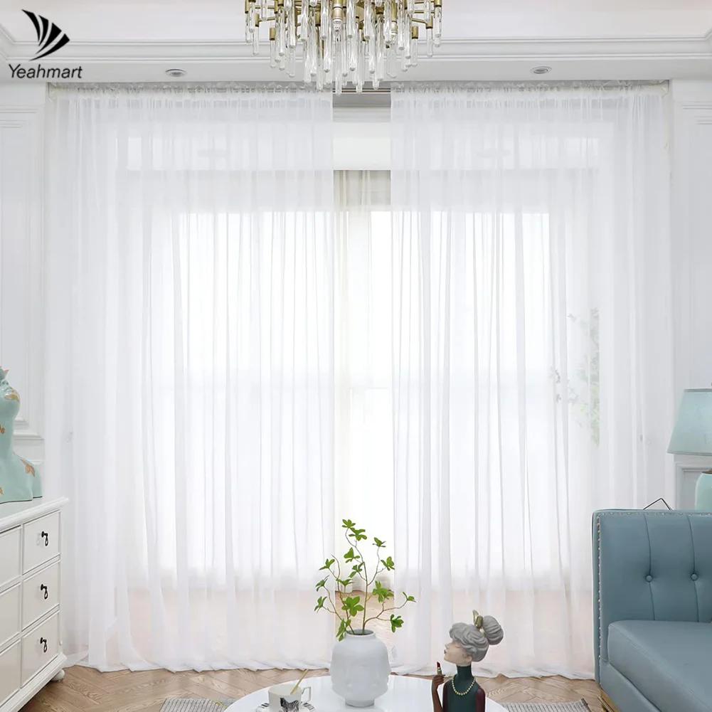 Solid White Yarn Curtain Window Tulle Curtains for Living Room Kitchen Modern Window Treatments Voile Curtains Cortains 1Pc W132CM X H216CM&Rod Pocket белый
Solid White Yarn Curtain Window Tulle Curtains for Living Room Kitchen Modern Window Treatments Voile Curtains Cortains 1Pc W132CM X H216CM&Rod Pocket белый