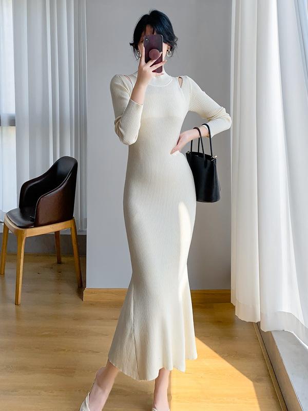Women s Slimming Fishtail Wool Dress - High Neck, Hip-Wrapping, Long Knit Style for Fall/Winter Small
Women s Slimming Fishtail Wool Dress - High Neck, Hip-Wrapping, Long Knit Style for Fall/Winter Small