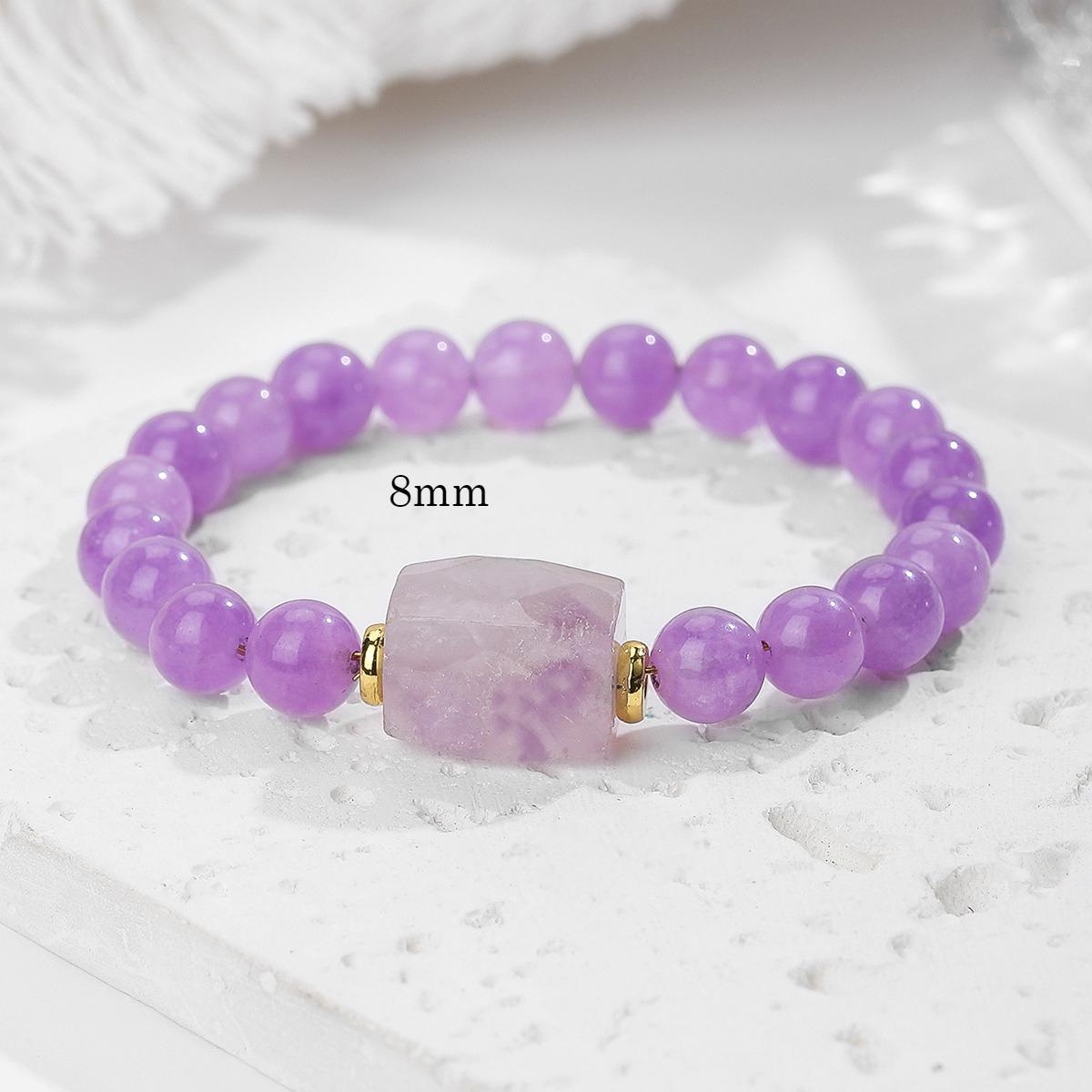 Natural crystal bracelet, pink crystal, purple jade bead bracelet, bohemian bracelet, jewelry
Natural crystal bracelet, pink crystal, purple jade bead bracelet, bohemian bracelet, jewelry