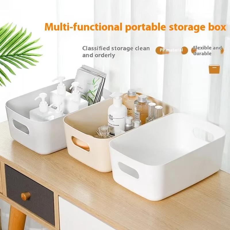 1PC 20/25/30cm Desktop Storage Box Dormitory Sundries Plastic Cosmetic Storage Box Bathroom Kitchen Sorting Storage Basket Bins
1PC 20/25/30cm Desktop Storage Box Dormitory Sundries Plastic Cosmetic Storage Box Bathroom Kitchen Sorting Storage Basket Bins
