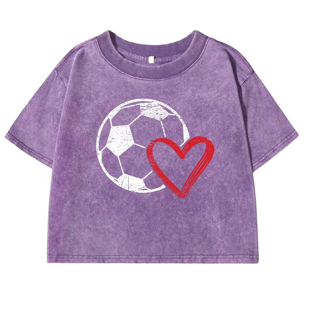 Hollow Out Football Heart Design Prints Women T Shirts Washed Soft O-Neck T-Shirt Fashion Crop Tops Retro Short Sleeve M
Hollow Out Football Heart Design Prints Women T Shirts Washed Soft O-Neck T-Shirt Fashion Crop Tops Retro Short Sleeve M