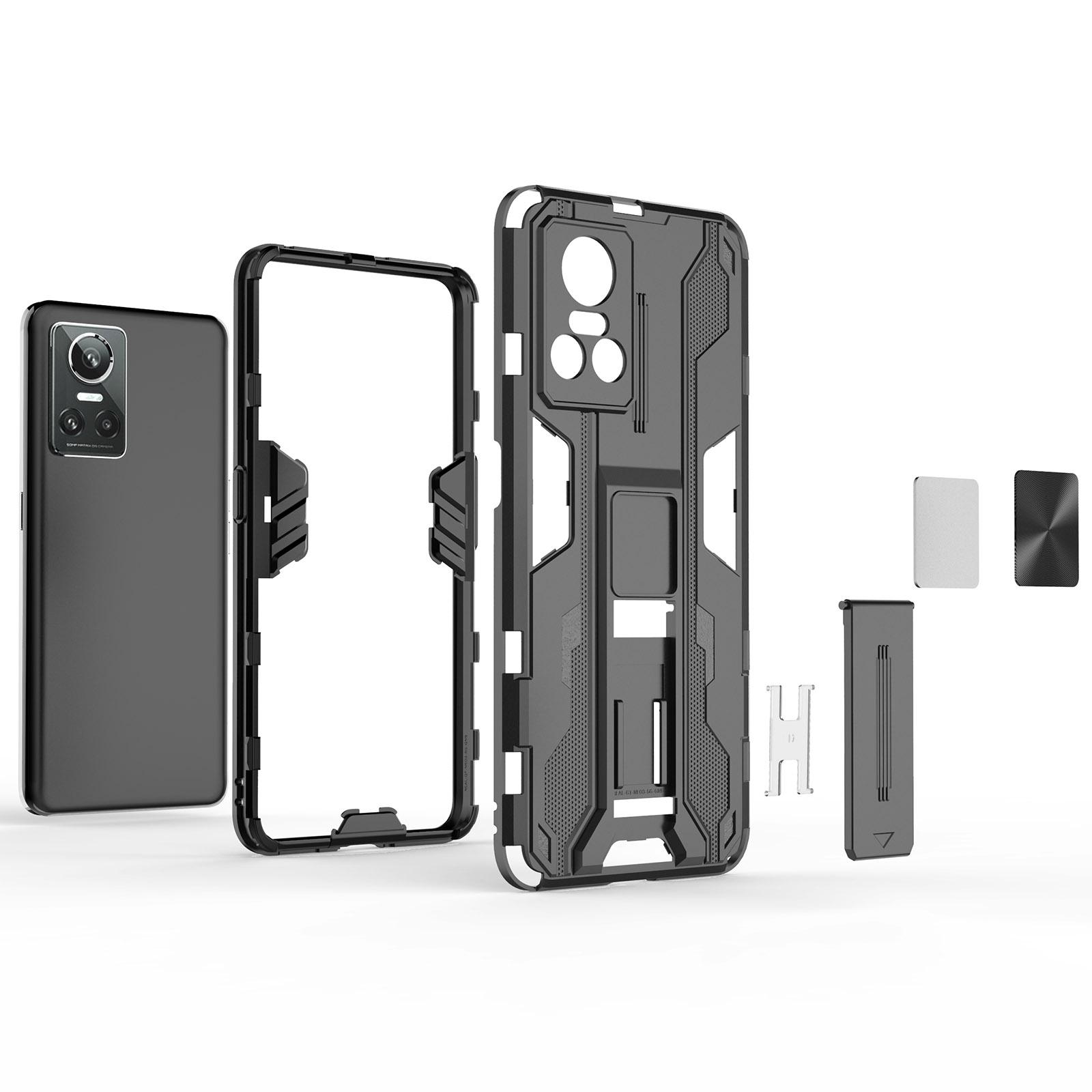 For Realme GT Neo 3 5G Shockproof Kickstand Phone Case Hard PC Soft TPU Dual Layer Protective Cover Grey
For Realme GT Neo 3 5G Shockproof Kickstand Phone Case Hard PC Soft TPU Dual Layer Protective Cover Grey