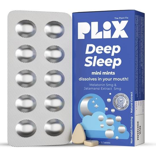 PLIX - THE PLANT FIX Melatonin Tablet Deep Sleep Oral Dissolving Mini Mints Effervescent Supporting Restful Sleep| Jatamansi Extracts (5Mg) , 30 Mints
PLIX - THE PLANT FIX Melatonin Tablet Deep Sleep Oral Dissolving Mini Mints Effervescent Supporting Restful Sleep| Jatamansi Extracts (5Mg) , 30 Mints