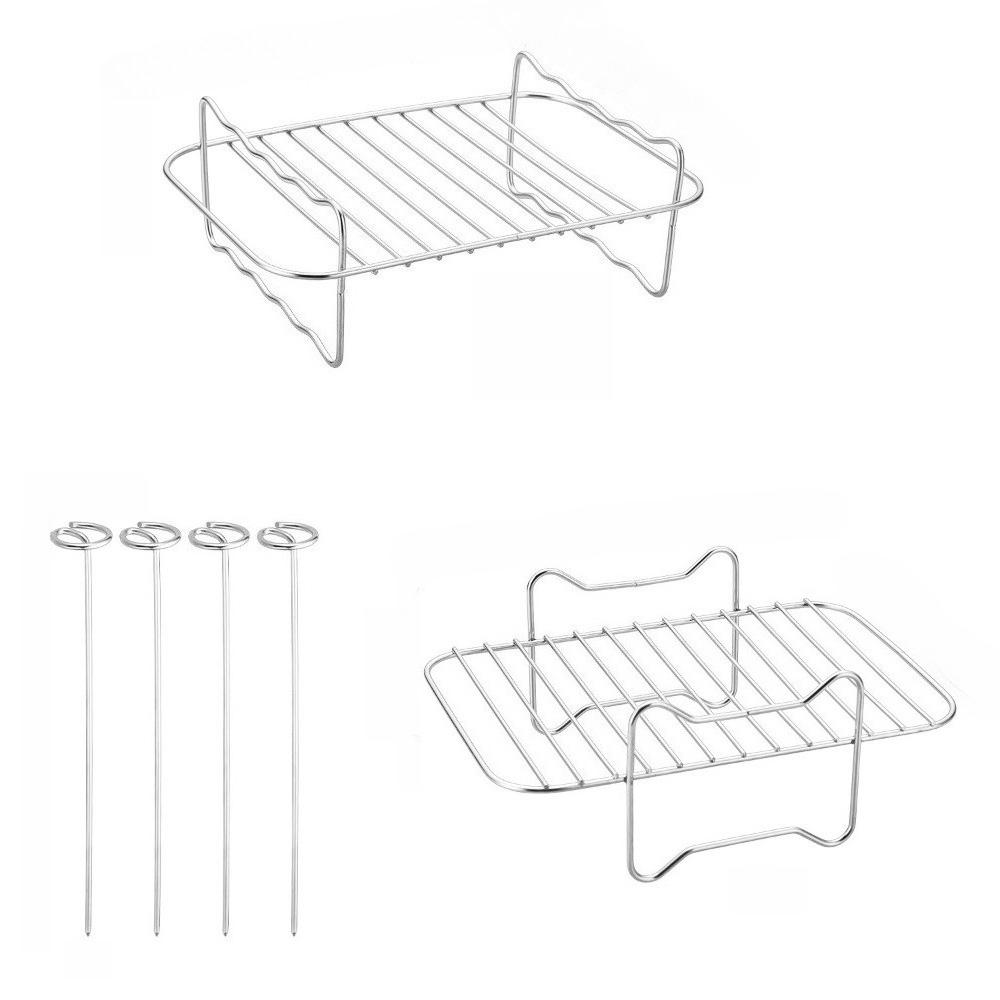 Stainless Steel Air Fryer Baking Rack Stackable Barbecue Mesh Pan Multipurpose Skewer Rack Home Air Fryer Rack Accessories
Stainless Steel Air Fryer Baking Rack Stackable Barbecue Mesh Pan Multipurpose Skewer Rack Home Air Fryer Rack Accessories