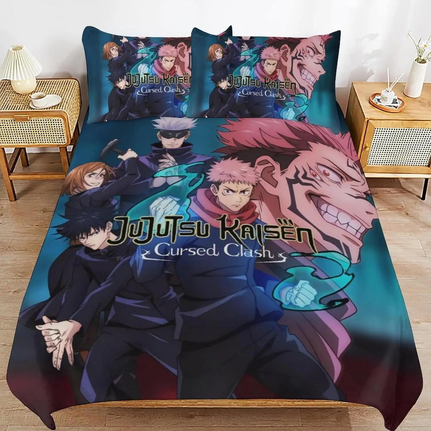 Anime Jujutsu Kaisen Bedding Set Sukuna Yuji Itadori Twin King Queen Full 2/3PCS Quilt Cover Pillow Cases Set for Boy s Bedroom 135x200cm
Anime Jujutsu Kaisen Bedding Set Sukuna Yuji Itadori Twin King Queen Full 2/3PCS Quilt Cover Pillow Cases Set for Boy s Bedroom 135x200cm