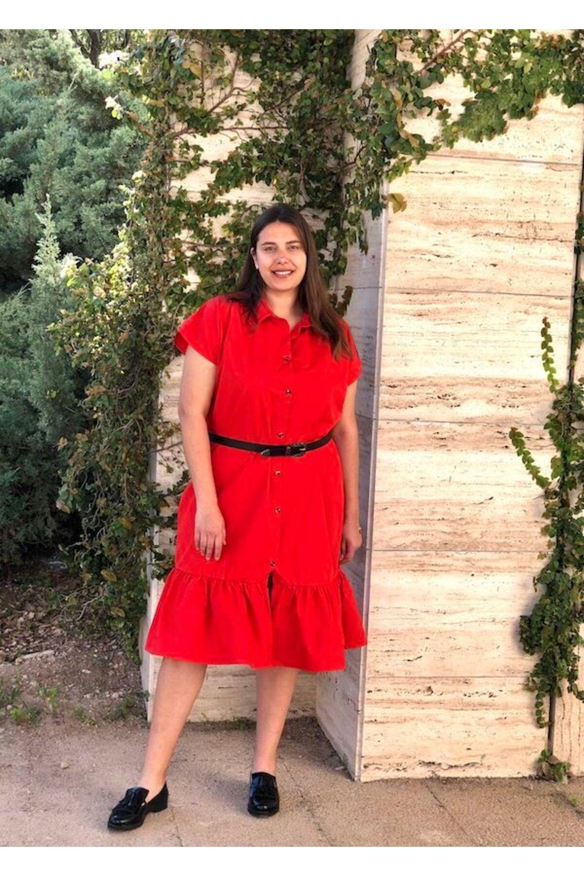 Женское платье большого размера из поплина, светло-коричневое XL/2XL