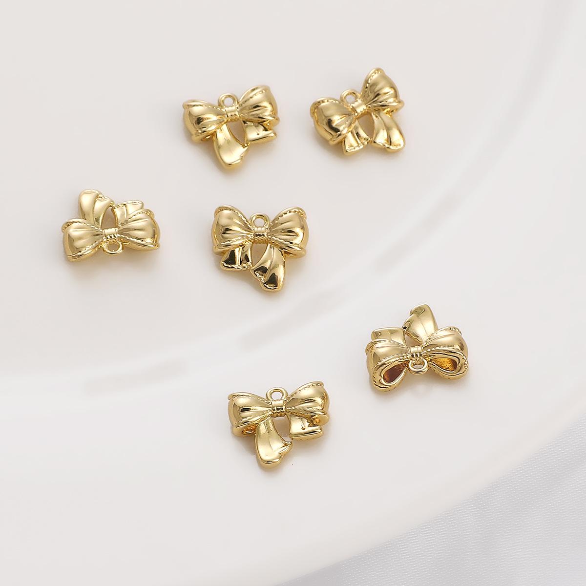 14K Gold-Filled Copper Bow Pendant Charm for DIY Jewelry: Bracelet, Necklace, Earrings Accessories
14K Gold-Filled Copper Bow Pendant Charm for DIY Jewelry: Bracelet, Necklace, Earrings Accessories