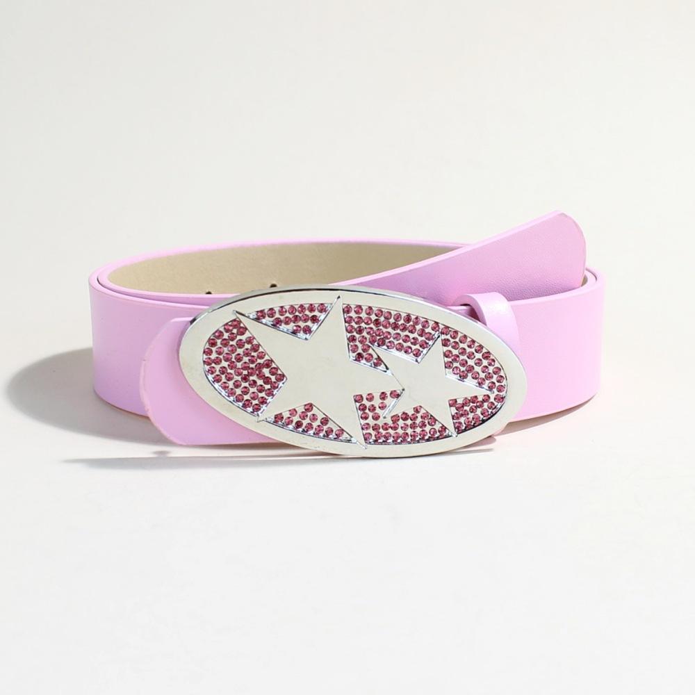 Pentagram Rhinestone Snap Belt Women S Jeans Decorative With Skirt Belt Belt 105cm long
Pentagram Rhinestone Snap Belt Women S Jeans Decorative With Skirt Belt Belt 105cm long