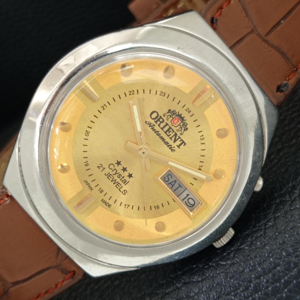 ORIENT CRYSTAL 46961 AUTOMATIC VINTAGE JAPAN MENS GOLDEN DIAL WATCH a706947-1
ORIENT CRYSTAL 46961 AUTOMATIC VINTAGE JAPAN MENS GOLDEN DIAL WATCH a706947-1