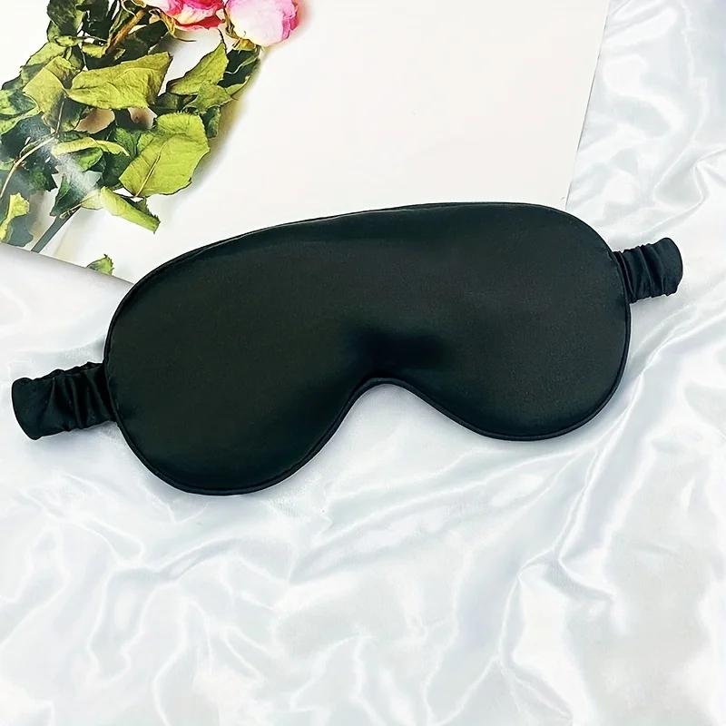 Двусторонняя маска для сна из искусственного шелка, маска для глаз с затемнением, эластичный ремешок, дорожная маска для сна, защита для глаз чёрный
Двусторонняя маска для сна из искусственного шелка, маска для глаз с затемнением, эластичный ремешок, дорожная маска для сна, защита для глаз чёрный