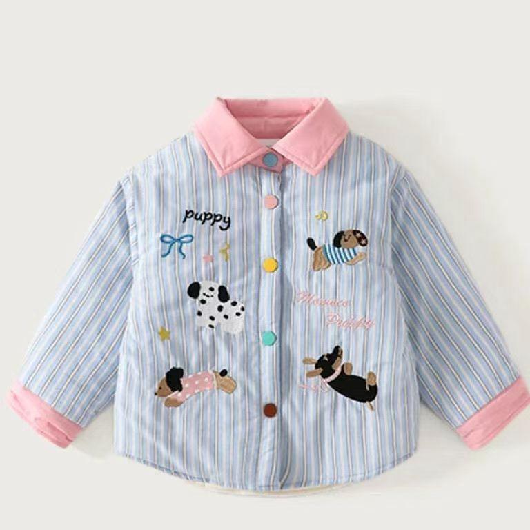 Embroidered Cotton-Padded Autumn/Winter Girls Shirt & Jacket 120cm світло-синій колір
Embroidered Cotton-Padded Autumn/Winter Girls Shirt & Jacket 120cm світло-синій колір