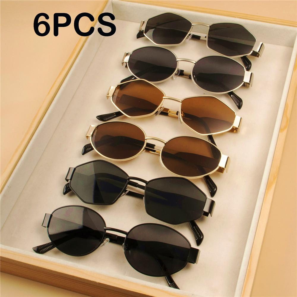 6PCS Vintage Punk Style Sunglasses Retro Round Metal Frame Women Sun Glasses Fashion Eyewear
6PCS Vintage Punk Style Sunglasses Retro Round Metal Frame Women Sun Glasses Fashion Eyewear