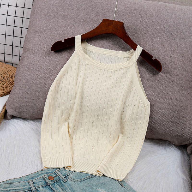 Spring & Summer French Chic Halter Knit Camisole: Women s Casual Cropped Top M (100-110 lbs) абрикосовий
Spring & Summer French Chic Halter Knit Camisole: Women s Casual Cropped Top M (100-110 lbs) абрикосовий