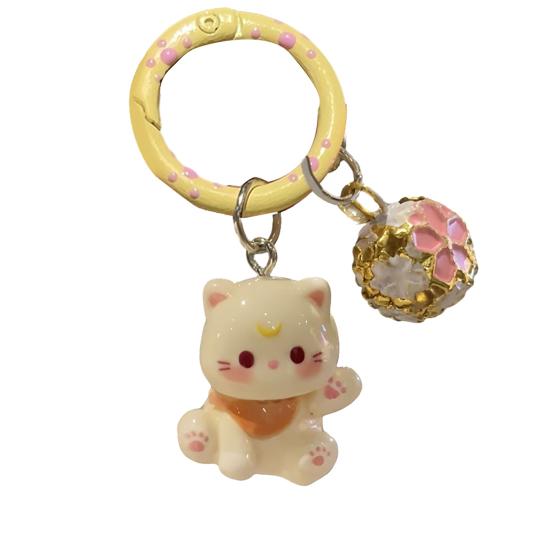 Keychain Pendant Three-dimensional Cat Bell Sound Keyring Keys Bags Phone Lanyard Versatile Hanging Ornament бежевий
Keychain Pendant Three-dimensional Cat Bell Sound Keyring Keys Bags Phone Lanyard Versatile Hanging Ornament бежевий