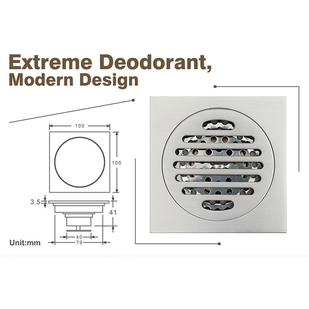 HIDEEP HIDL002-3 100*100mm Shower Floor Drain Hair Strainer Cover Hair Catcher Replacement Type A 
HIDEEP HIDL002-3 100*100mm Shower Floor Drain Hair Strainer Cover Hair Catcher Replacement Type A