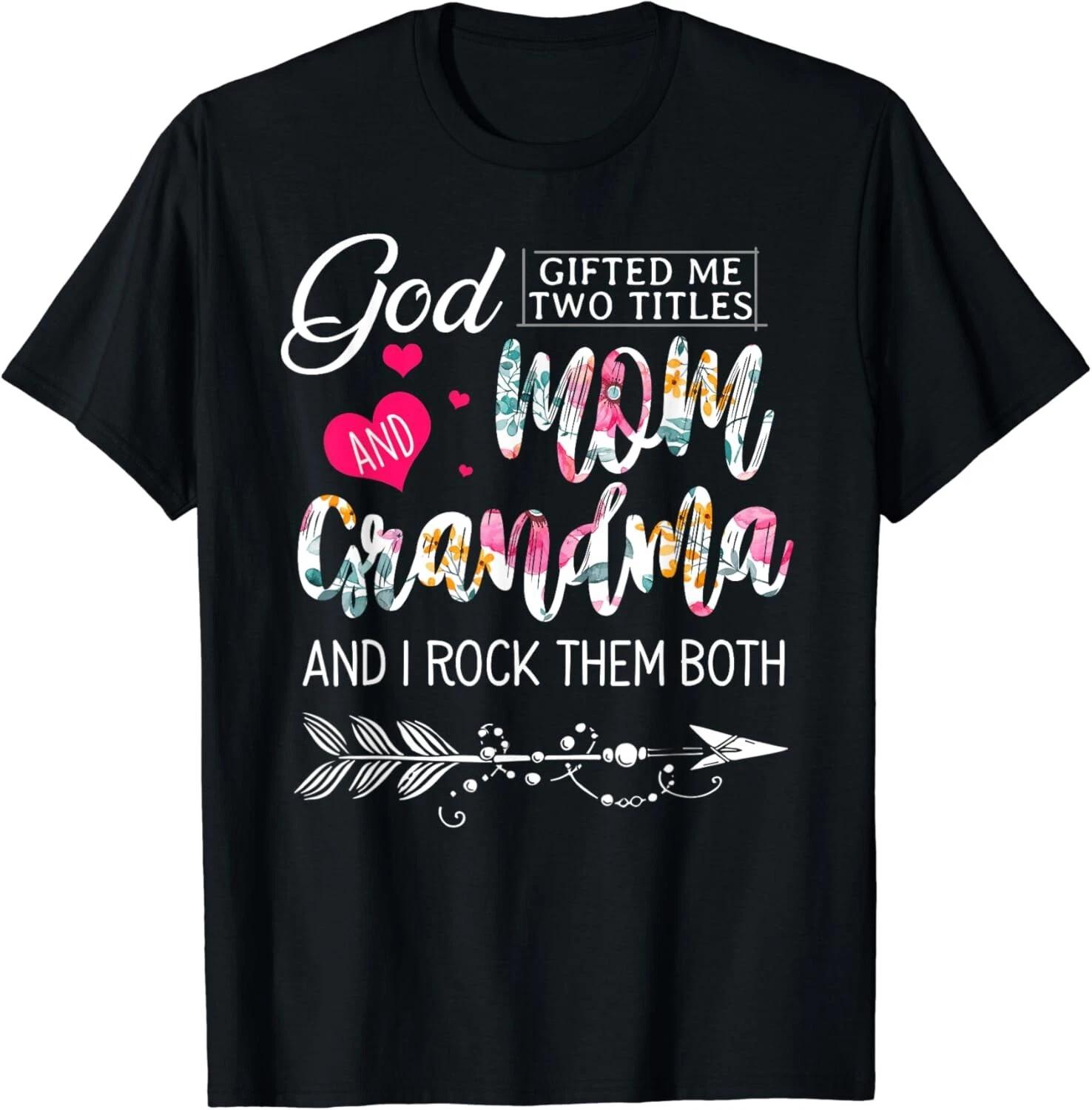 God Gifted Me Two Titles Mom And Grandma Flower Mother_s Day Gift Unisex T-Shirt S
God Gifted Me Two Titles Mom And Grandma Flower Mother_s Day Gift Unisex T-Shirt S