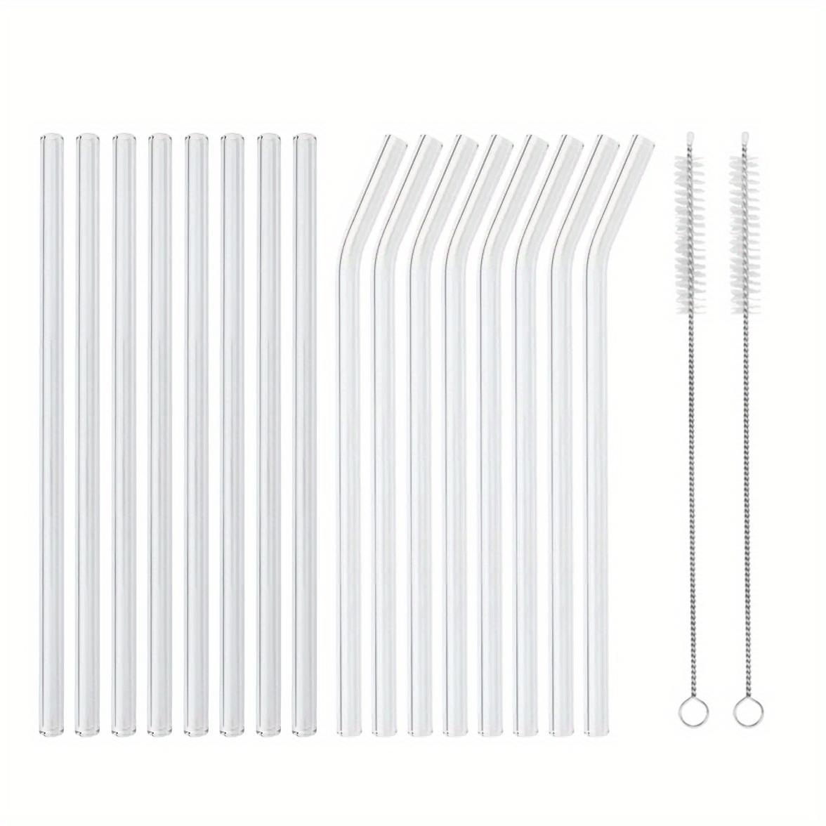 Набор из 18 стеклянных трубочек, многоразовых, прозрачных и декоративных, с чистящей щеточкой для молока, воды, коктейлей 8 Straight 8 Bent 2 Brushes
Набор из 18 стеклянных трубочек, многоразовых, прозрачных и декоративных, с чистящей щеточкой для молока, воды, коктейлей 8 Straight 8 Bent 2 Brushes