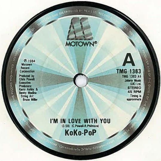 7inch Record KOKO-POP - I m In Love With You TMG1363 Motown 1984 UK Soul/Funk Used
7inch Record KOKO-POP - I m In Love With You TMG1363 Motown 1984 UK Soul/Funk Used
